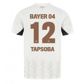 Bayer Leverkusen Edmond Tapsoba #12 Venkovní Dres 2024-25 Krátký Rukáv